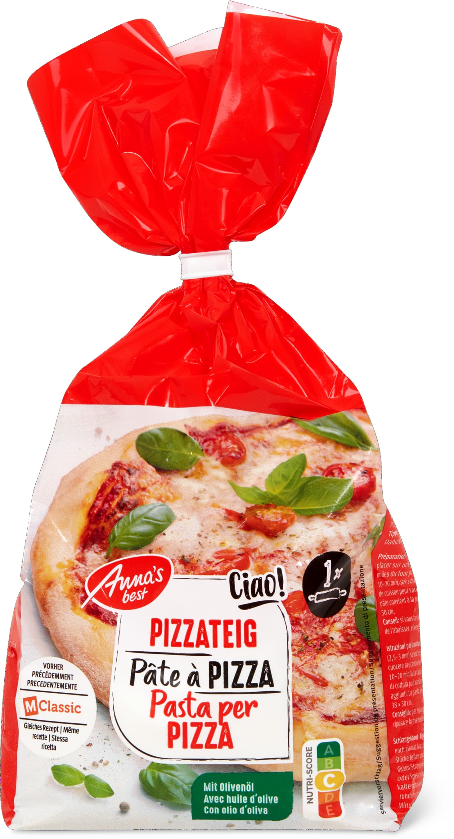 Anna's Best Pasta per pizza con olio d'oliva 800g